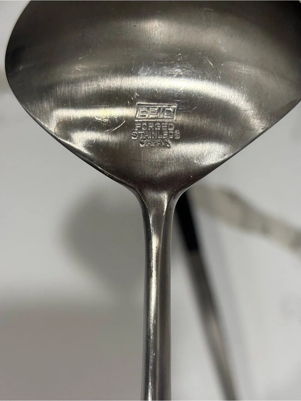 Black Stainless Steel Serving Spoon and Slotted Spoon Set